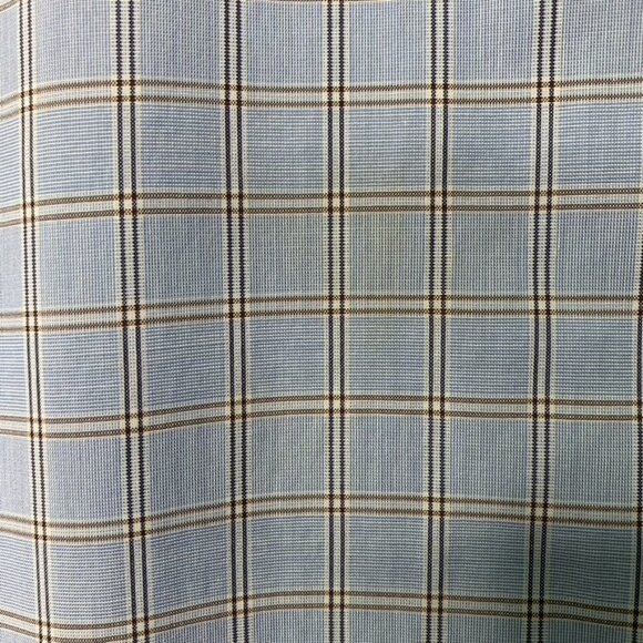 Borrelli Napoli Men's Blue Plaid Long Sleeve Button Down Shirt Size 15 1/2 - Picture 11 of 16